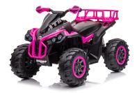 12V Quad Met Twee 45W Motoren Roze