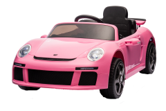 12V Gelicenseerde Roze Porsche 911 Ruf Accu aangedreven Ride On Car