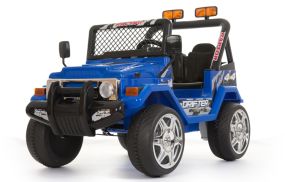 Accu Aangedreven - 12V 2 Zitter 4x4 Truck (Blauw)